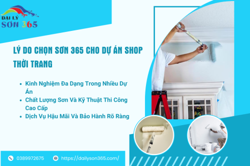 Thi Công Sơn Cho Shop Thời Trang Tại Gò Vấp