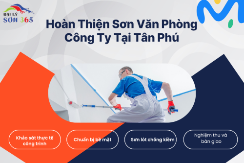 Hoàn Thiện Sơn Văn Phòng Công Ty Tại Tân Phú