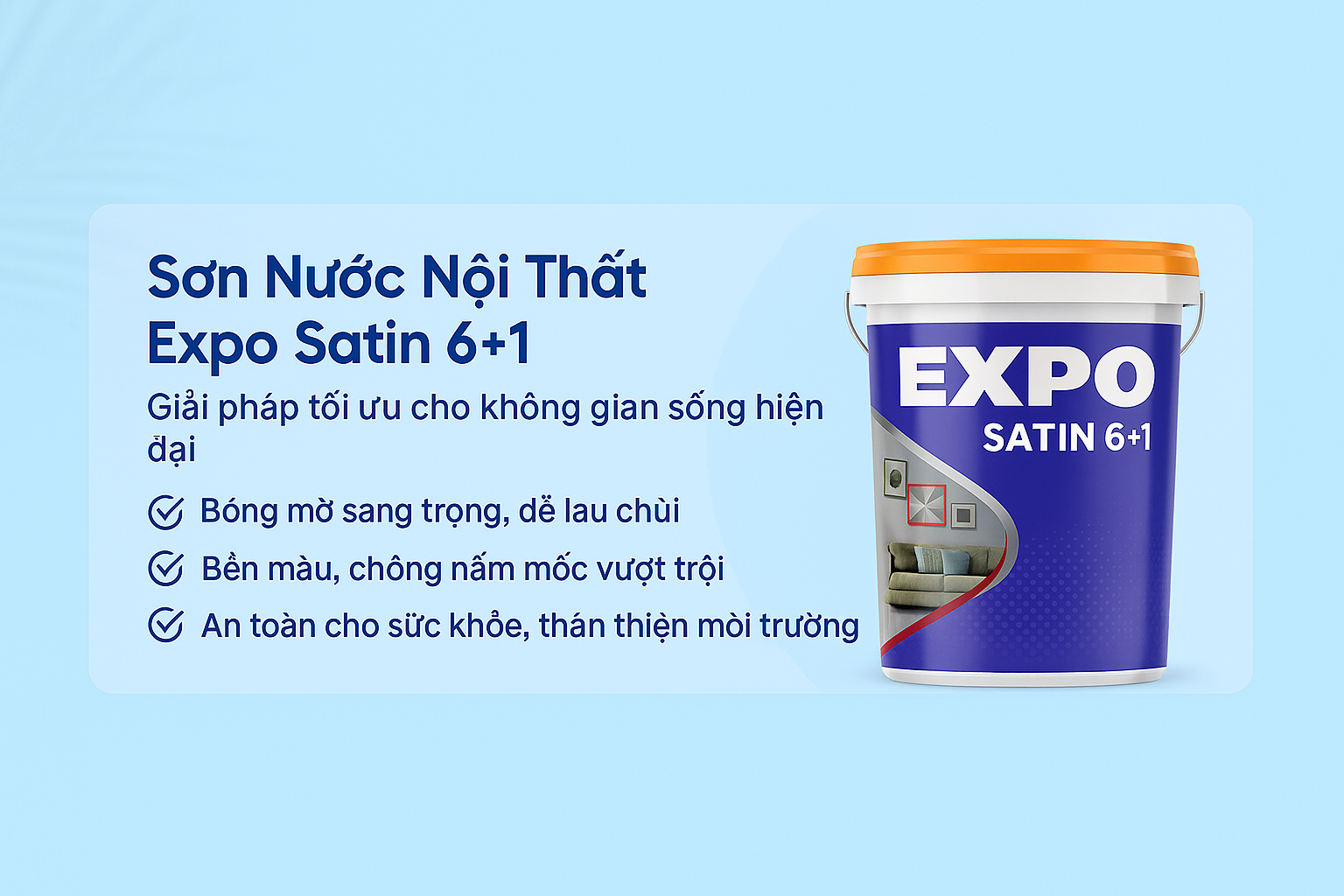 sơn nước nội thất expo satin 6+1