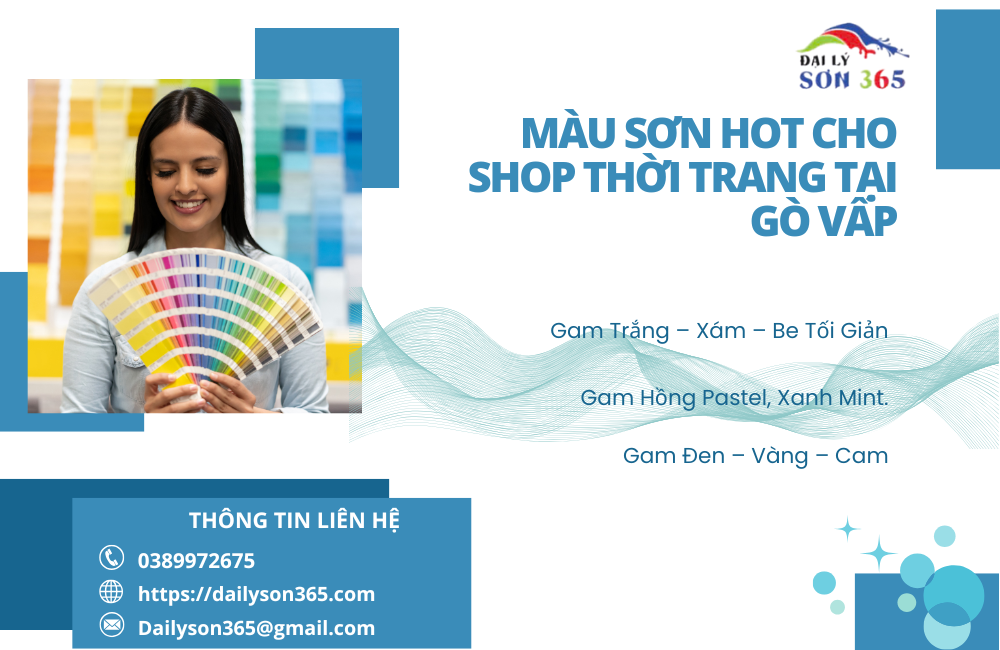 Màu sơn Hot cho shop thời trang tại Gò Vấp tại Đại lý sơn 365