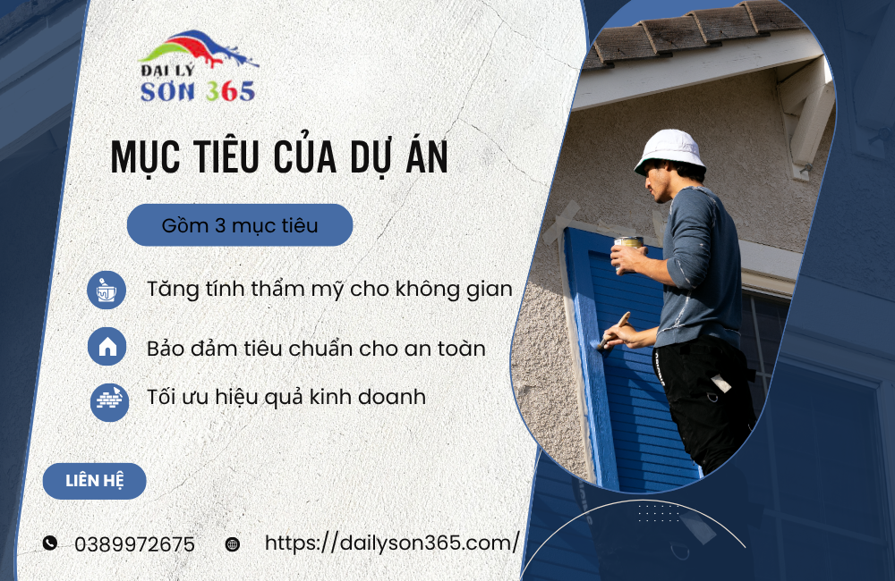 Mục tiêu của dự án tại đại lý sơn 365