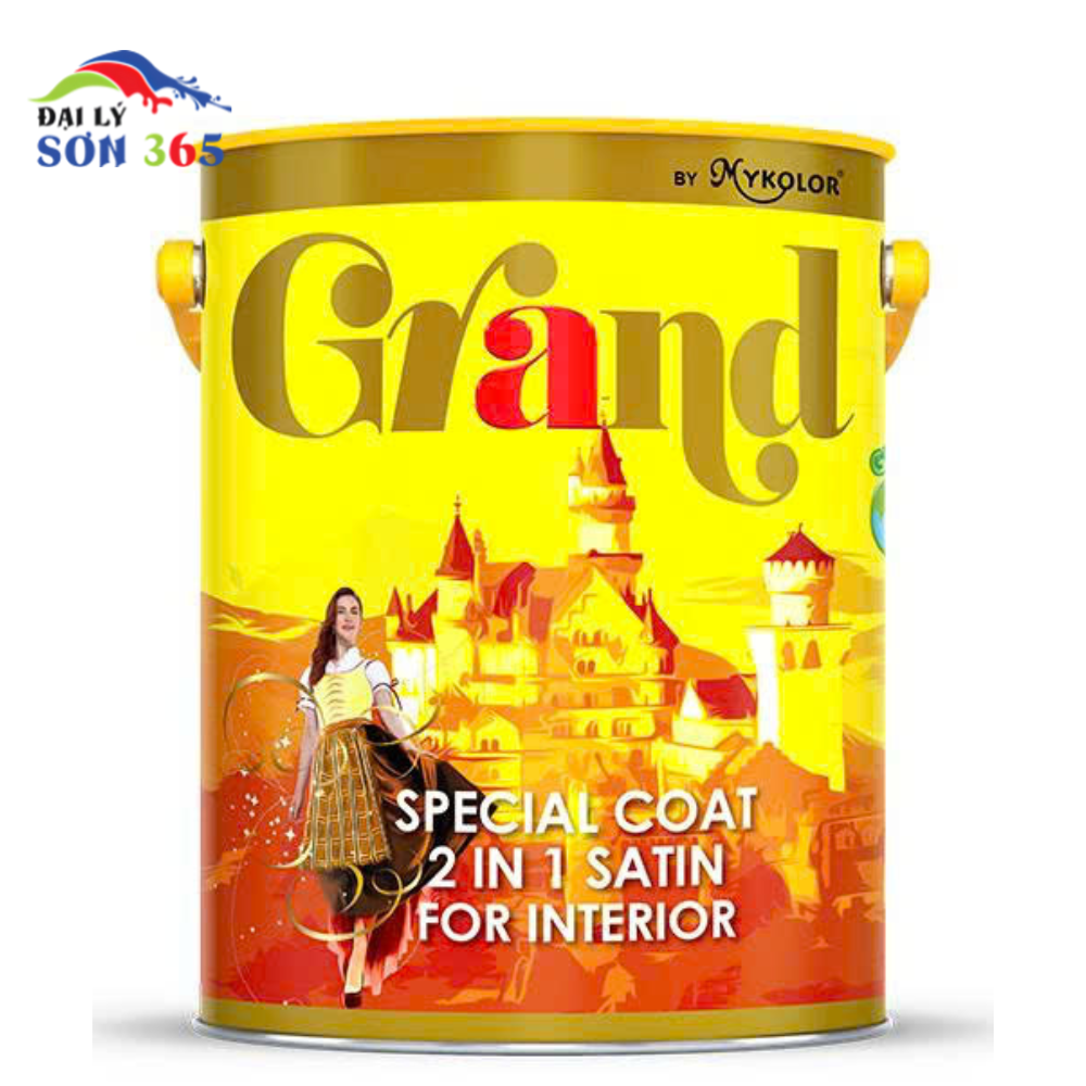 Sơn Mykolor grand nội thất bóng đẳng cấp, chùi rửa tốt tại đại lý sơn 365