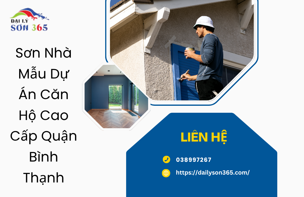 Sơn nhà mẫu dự án căn hộ cao cấp quận bình thạnh tại đại lý sơn 365