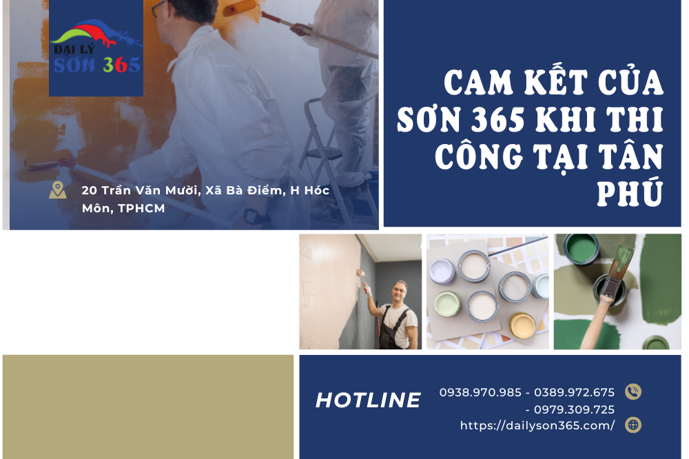 Hoàn Thiện Sơn Văn Phòng Công Ty Tại Tân Phú tại đại lý sơn 365