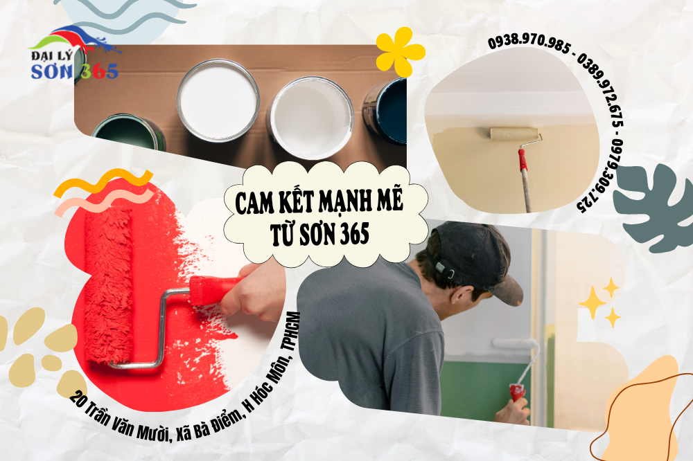 Sơn 365 Thi Công Nhanh Chóng, Đúng Tiến Độ Cam Kết tại đại lý sơn 365