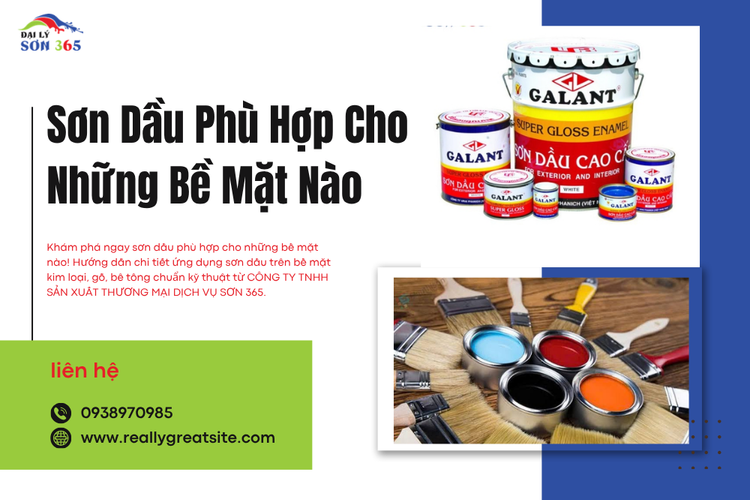 Sơn Dầu Phù Hợp Cho Những Bề Mặt Nào?